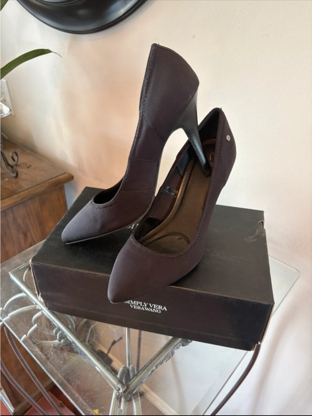 Simply Vera Vera Wang Black Pointed Toe Stiletto Pumps